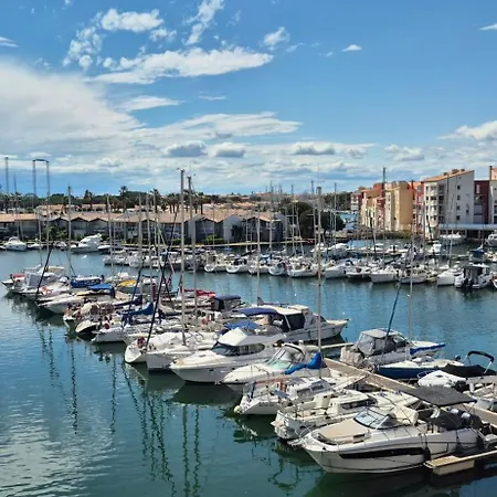 아파트 T2, Vue Imprenable Sur Le Port, Parking, Clim, Wifi 아그